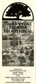32nd Annual Florida Folk Festival Brochure, 1984