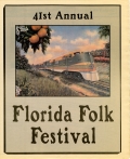 41st Annual Florida Folk Festival Program, 1993