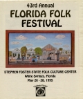 43rd Annual Florida Folk Festival Program, 1995