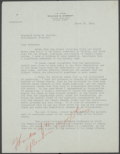 Letter from Malcolm B. Sterrett to Governor Doyle E. Carlton Regarding An Amendment to Florida's Banking Laws, 1929