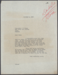 Correspondence Between W. I. Evans and Governor Doyle E. Carlton Regarding Storm Damage in Homestead, Florida, 1929