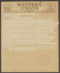 Telegram from Thurgood Marshall to Governor Fuller Warren, 1949