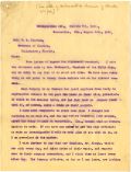 Letter from Colonel C.P. Lovell to Governor William D. Bloxham, 1898