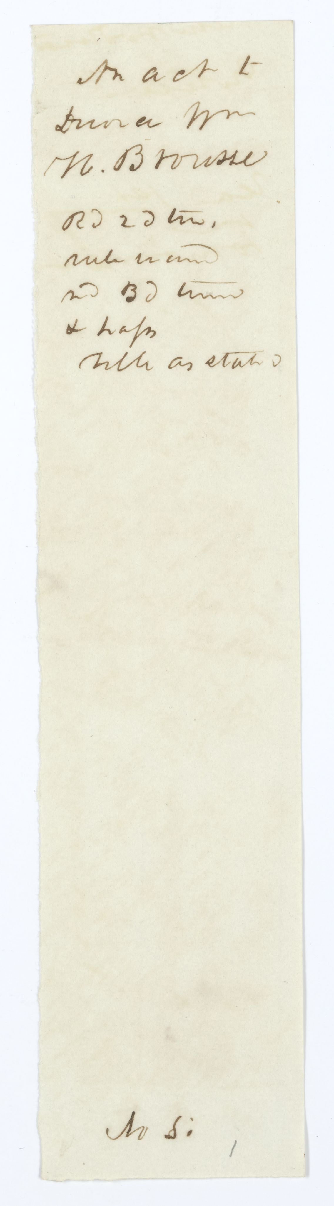 Fragment of an Act Concerning Divorce, circa 1845