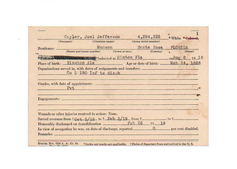 Joel Jefferson Cayler