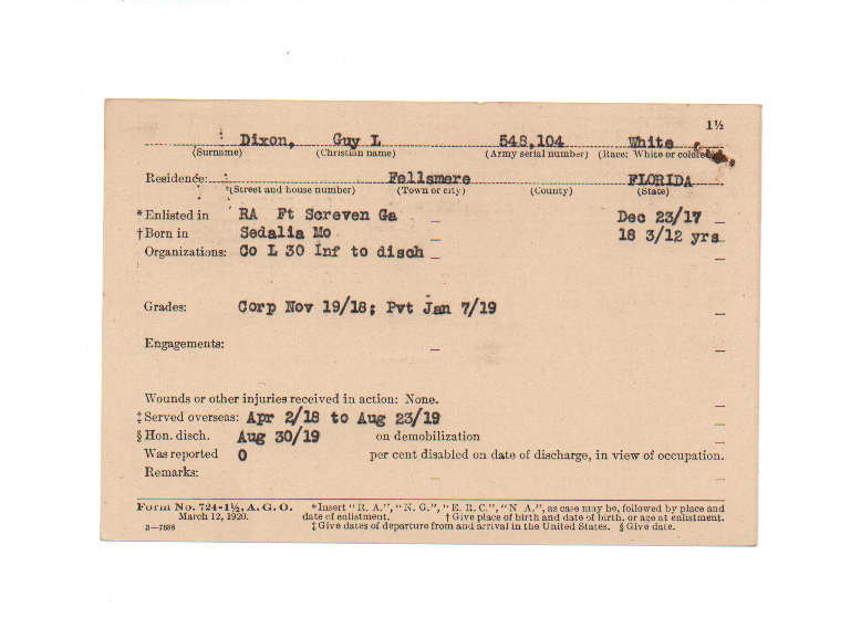 Guy L Dixon