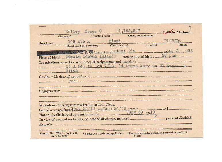 Moses C Kelley
