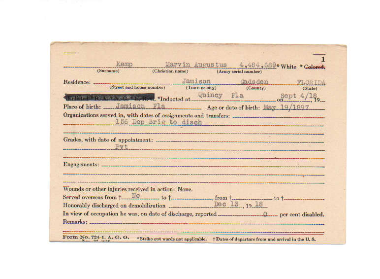 Marvin Augustus Kemp