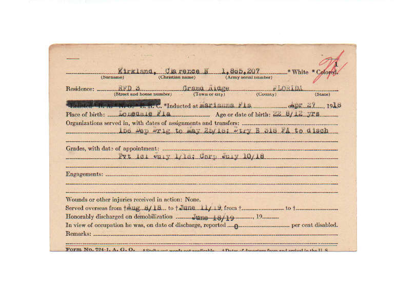 Clarence N Kirkland