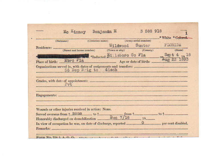 Benjamin M McKinney