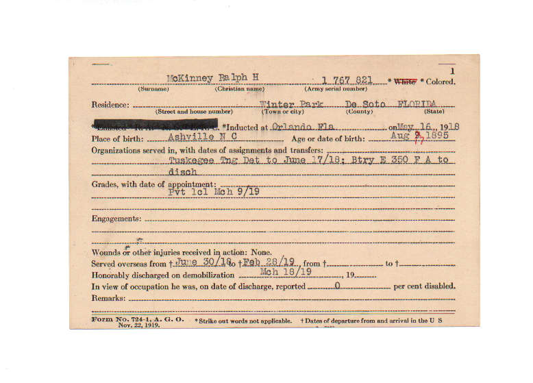 Ralph H McKinney