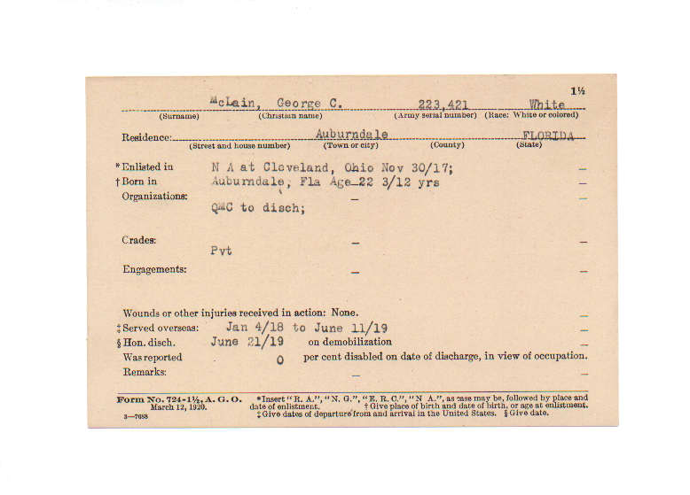George C McLain