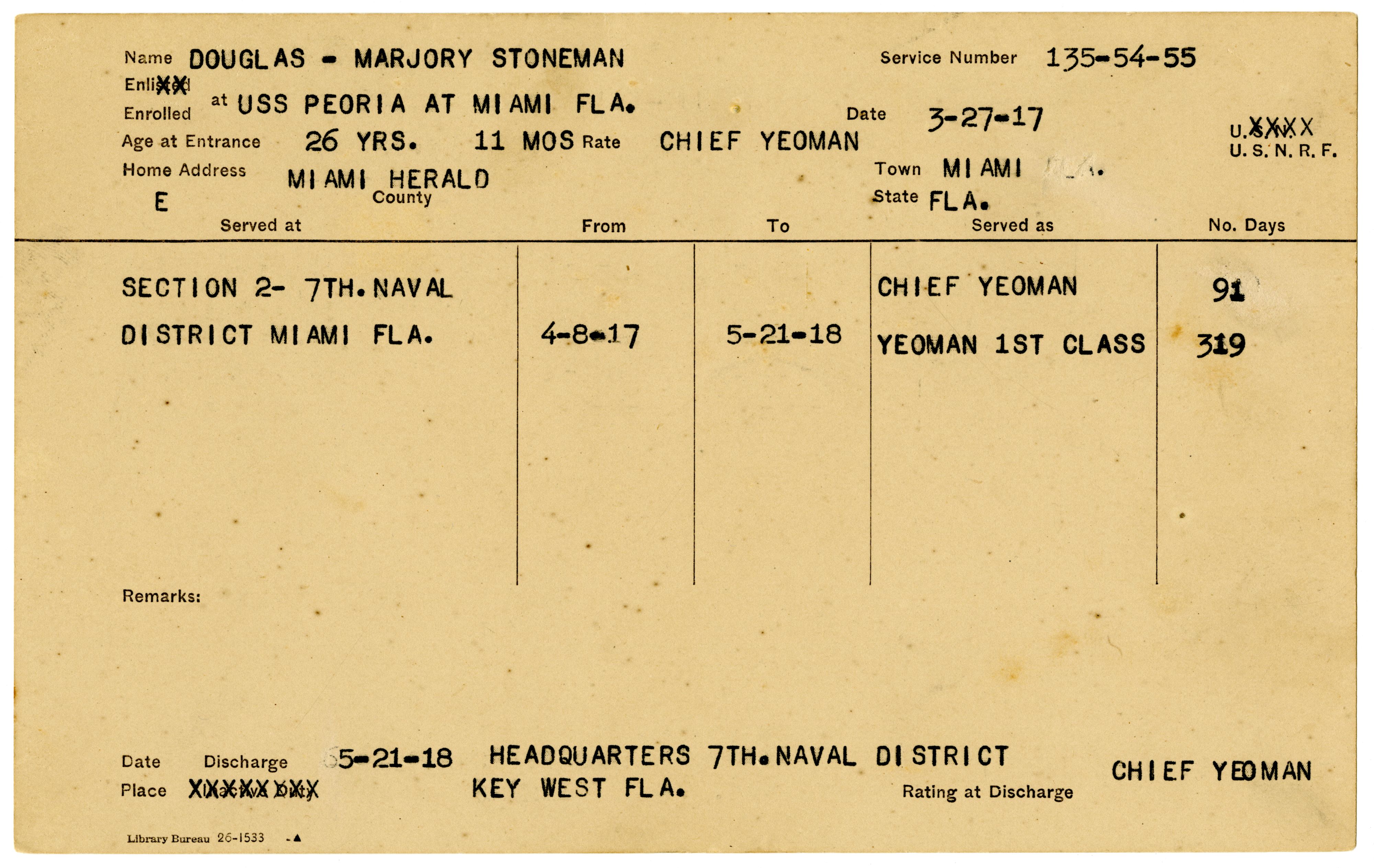 Marjory Stoneman Douglas