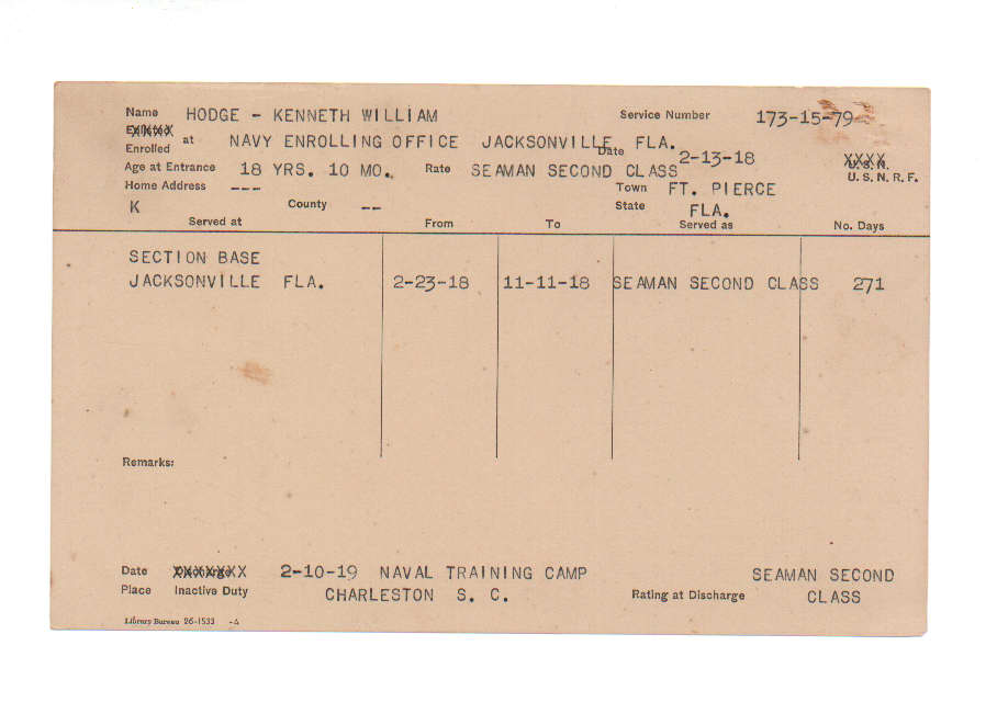 Kenneth William Hodge