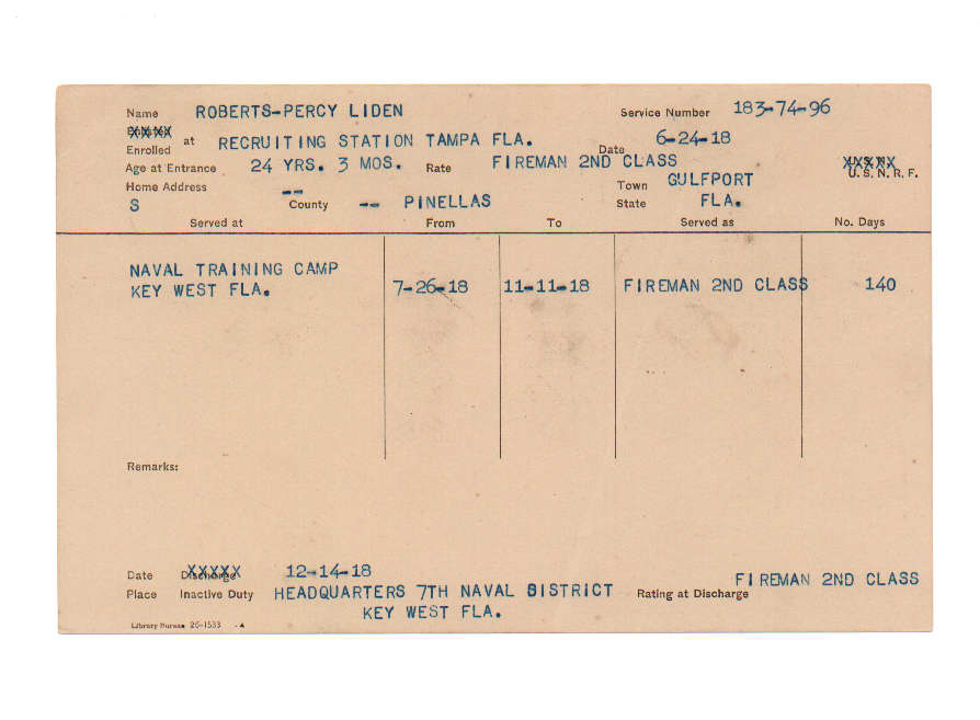 Percy Liden Roberts