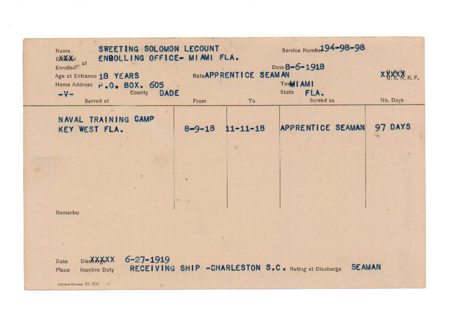 Solomon Lecount Sweeting