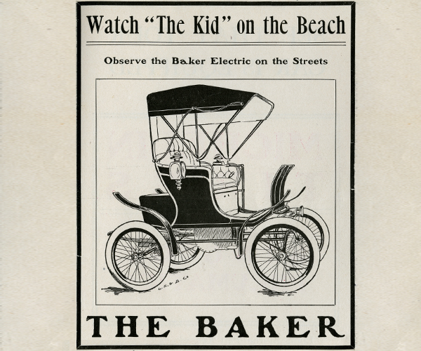 1904 Baker Electric Runabout advertisement