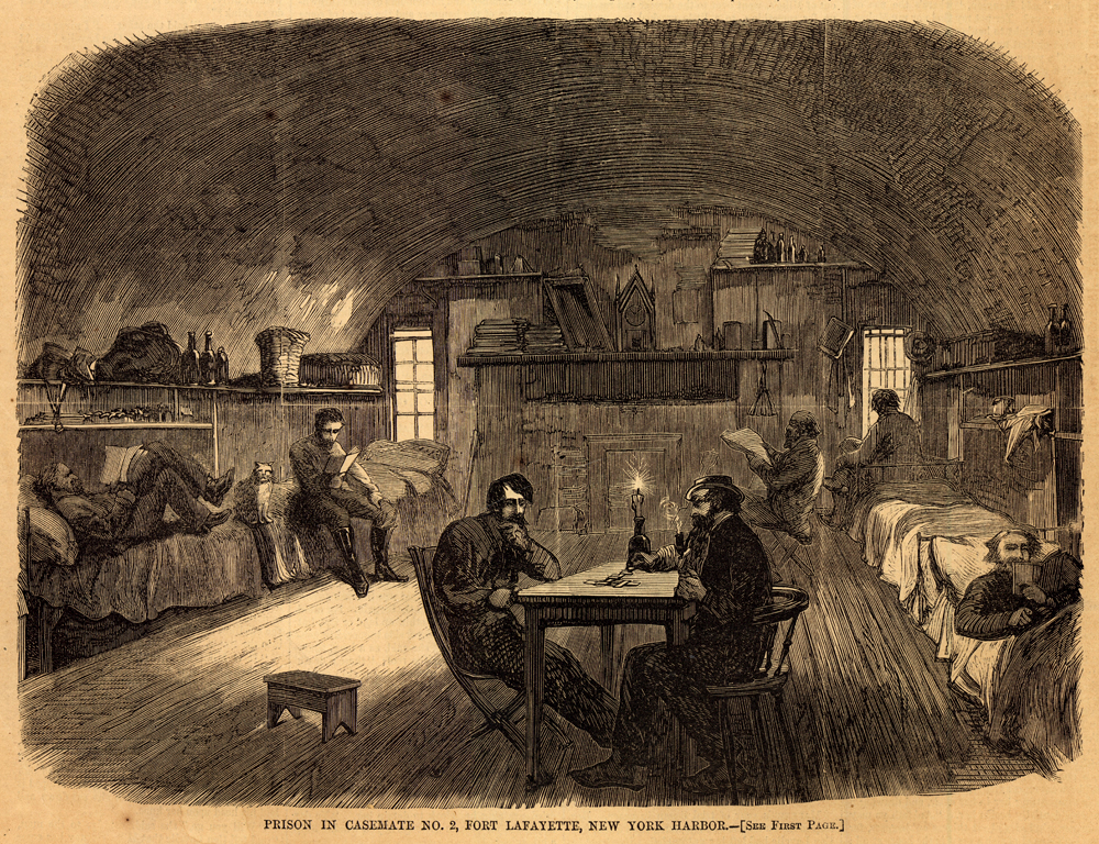 Prison in Casemate No.2, Fort Lafayete, New York Harbor