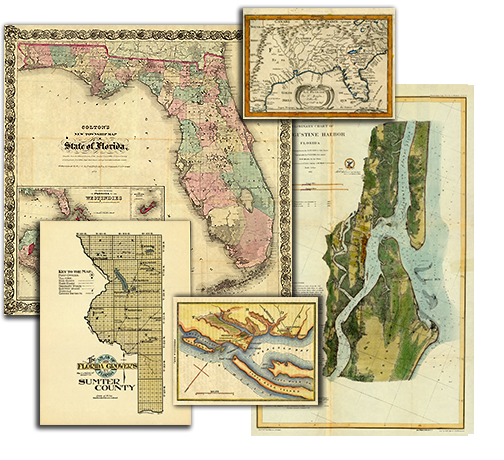 Group of Florida Maps