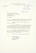 Correspondence Between Richard Edgerton and Governor Haydon Burns Regarding Potential Work Relating to Walt Disney World, 1966