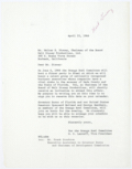 Copy of a Letter from William C. Lantaff to Walt Disney Inviting Him to Attend a Dinner Given by the Orange Bowl Committee, April 25, 1966
