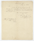 Letter from B.F. Pleasants to Acting Governor J.D. Westcott, Jr. Concerning Colonel J.M. White's Election as Territorial Delegate to Congress, August 19, 1833