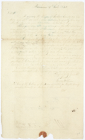 Letter from James W. Exum to Governor William Pope Duval Regarding the Creation of Fayette County, July 9, 1832