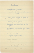 Handwritten Notes on Civil Rights Demonstrations in St. Augustine, 1964