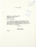 Letter from Attorney General James W. Kynes to Colonel Henry Neil Kirkman Regarding Officers for the Special Police Force in St. Augustine, June 15, 1964