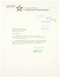 Letter from Columbia County Sheriff Ralph P. Witt to Governor Farris Bryant Regarding Local Race Relations, July 29, 1964