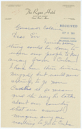Correspondence Between Mrs. W.G. Lyon and Governor LeRoy Collins Regarding U.S. Citizens Visiting Cuba, 1960