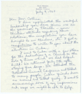 Correspondence Between Ruth Brooks and Governor LeRoy Collins Regarding U.S.-Cuban Relations, 1960