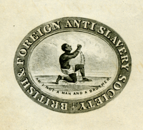 Excerpt from the letterhead of the British & Foreign Antislavery Society on a letter to Florida Governor John Branch, October 8, 1844