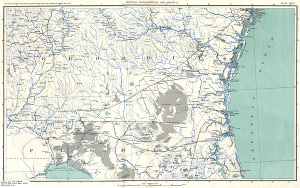 General Topographical Map, Sheet XII, ca. 1865