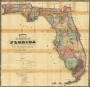 Drew's Map of Florida, 1867