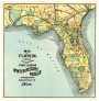 Map of Florida, 1885