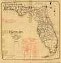 Florida Road Condition Map, 1923 with Fernandina