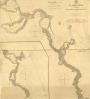 St. Johns River Nautical Chart, Lake Monroe to Lake Washington, 1891