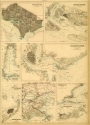 Map of Southern Ports & Harbours with Key West and Pensacola, 1862
