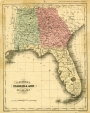 McNally's Map of Georgia, Florida, and Alabama, 1862