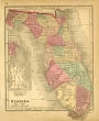 Map of Florida, 1857