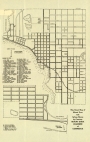 Street map of Mount Dora and Sylvan Shores, c.1945