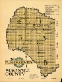 Map of Suwannee County, 1914