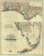 Colton's Florida, 1885 - West & South