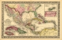 Map of Mexico, Central America, and the West Indies, 1860