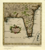 Map of the Peninsula of Florida, 1763