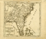 Map of Florida and Carolinas, 1749