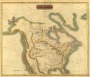 Map of North America, 1814