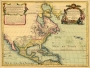 Map of North and Central America, 1700