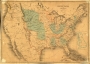 Map of United States of America, 1845